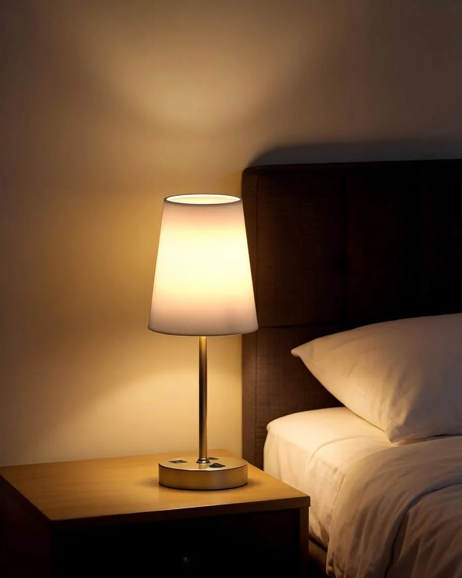 Bedroom Table Lamp, Dimmable - Image 6