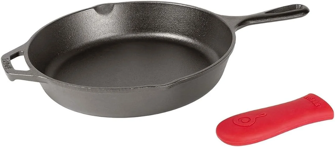 Seasoned Cast Iron Skillet Set 8, 10.25 & 12 Inches - Image 2