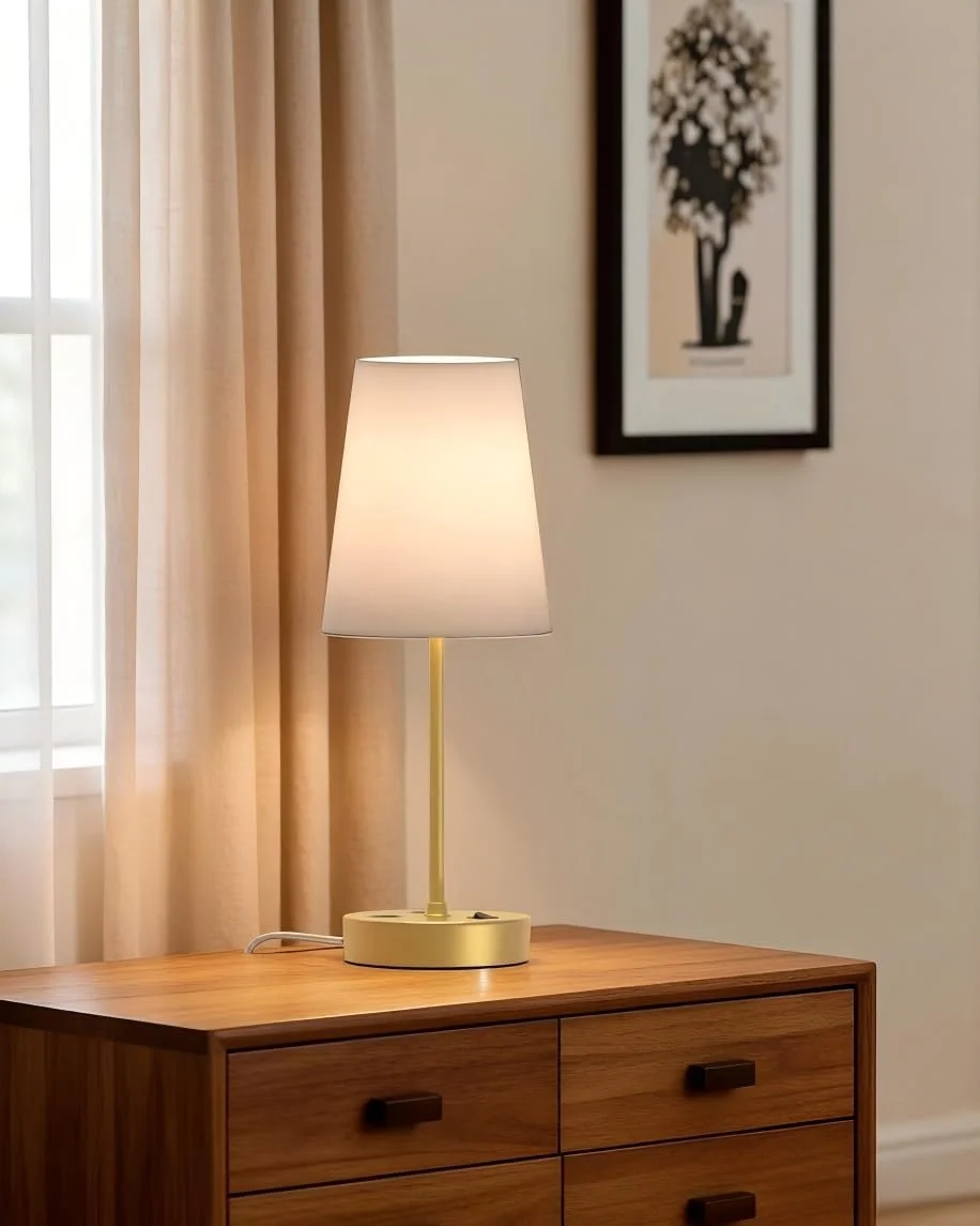 Bedroom Table Lamp, Dimmable - Image 7