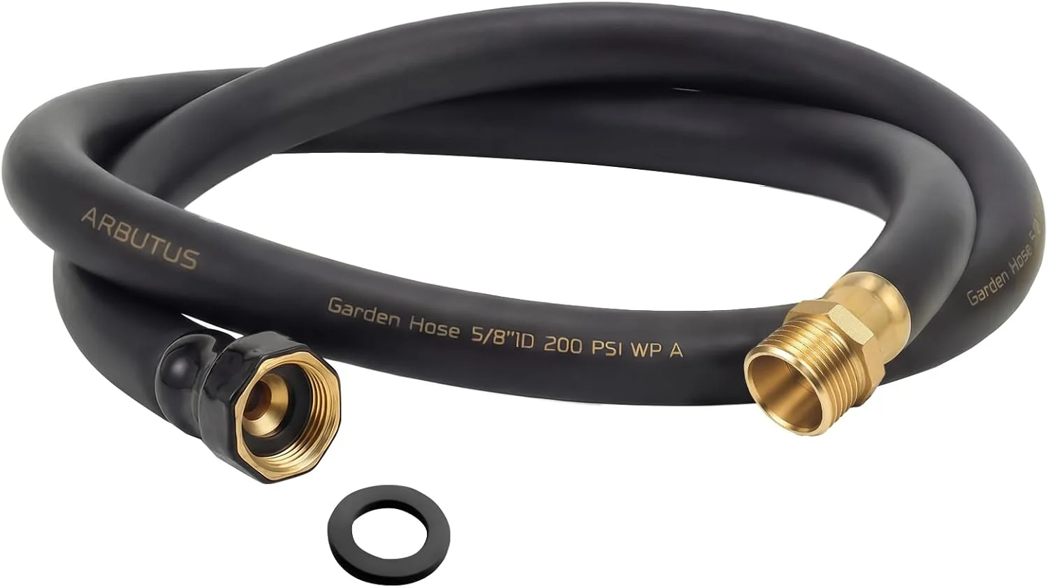 Hose 5/8 x 100ft, Brass Rubber Heavy Duty Water Hose 600 PSI Burst Pressure - Image 12
