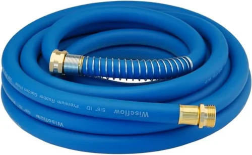 Garden Hose 50FT x 3/4, Heavy Duty Rubber Hose, 1200PSI Burst, 300PSI Working for Yard