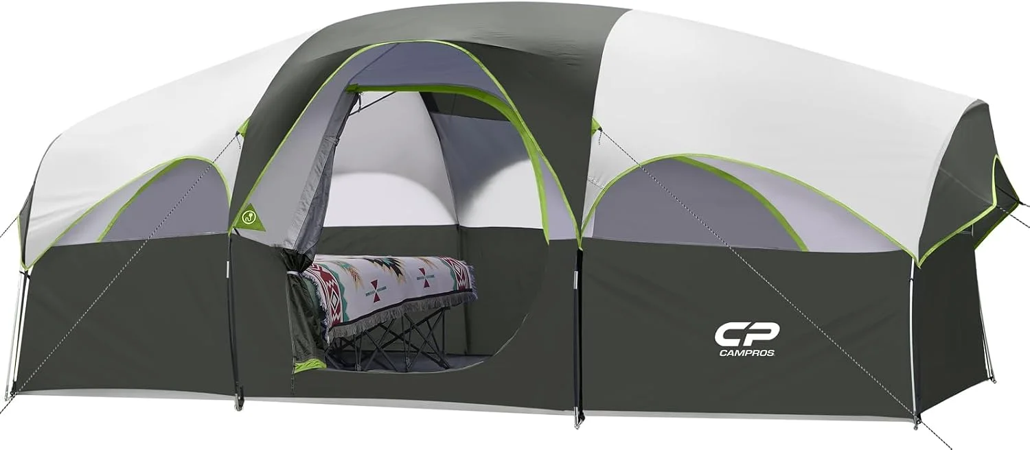 CP Tent 8 Person Camping Tents, Weather Resistant Family Tent, 5 Large Mesh Windows - Image 7