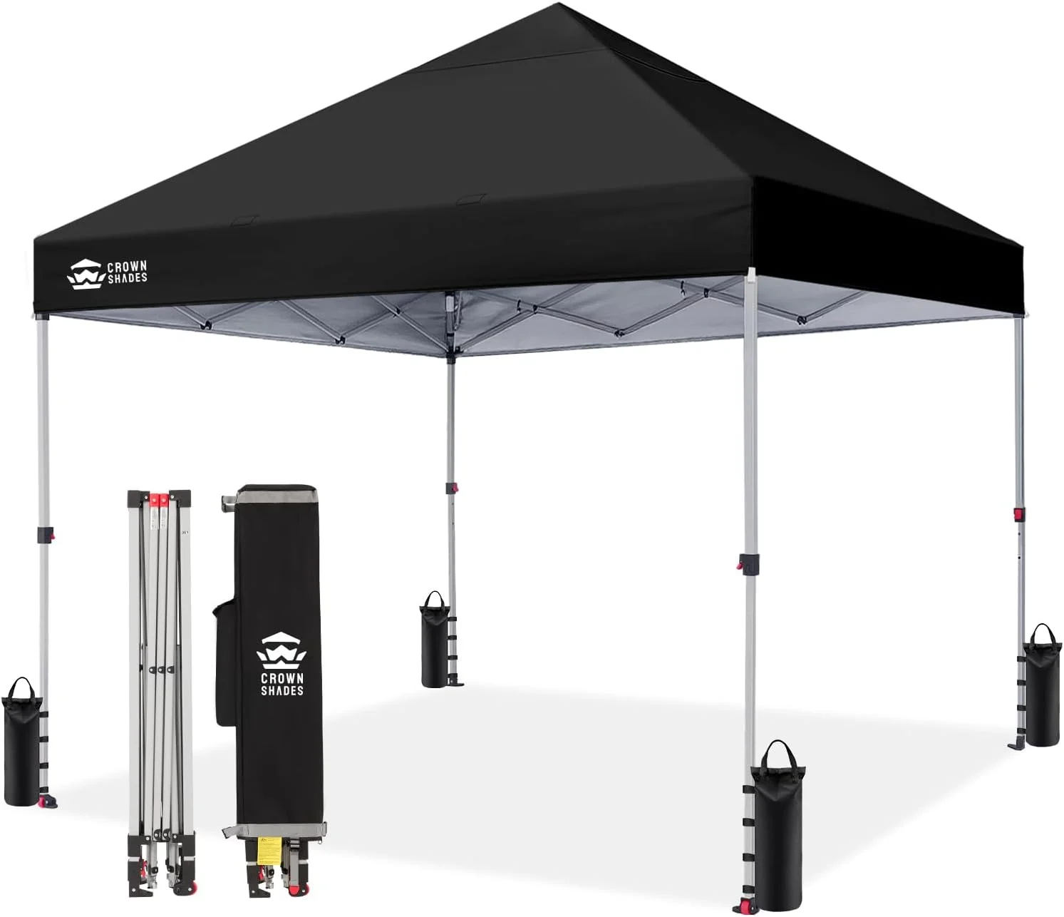 SHADES 10x10 Pop Up Canopy, Patented CenterLok One Push Tent Canopy, 8 Stakes, 4 Ropes (10x10 - Image 28