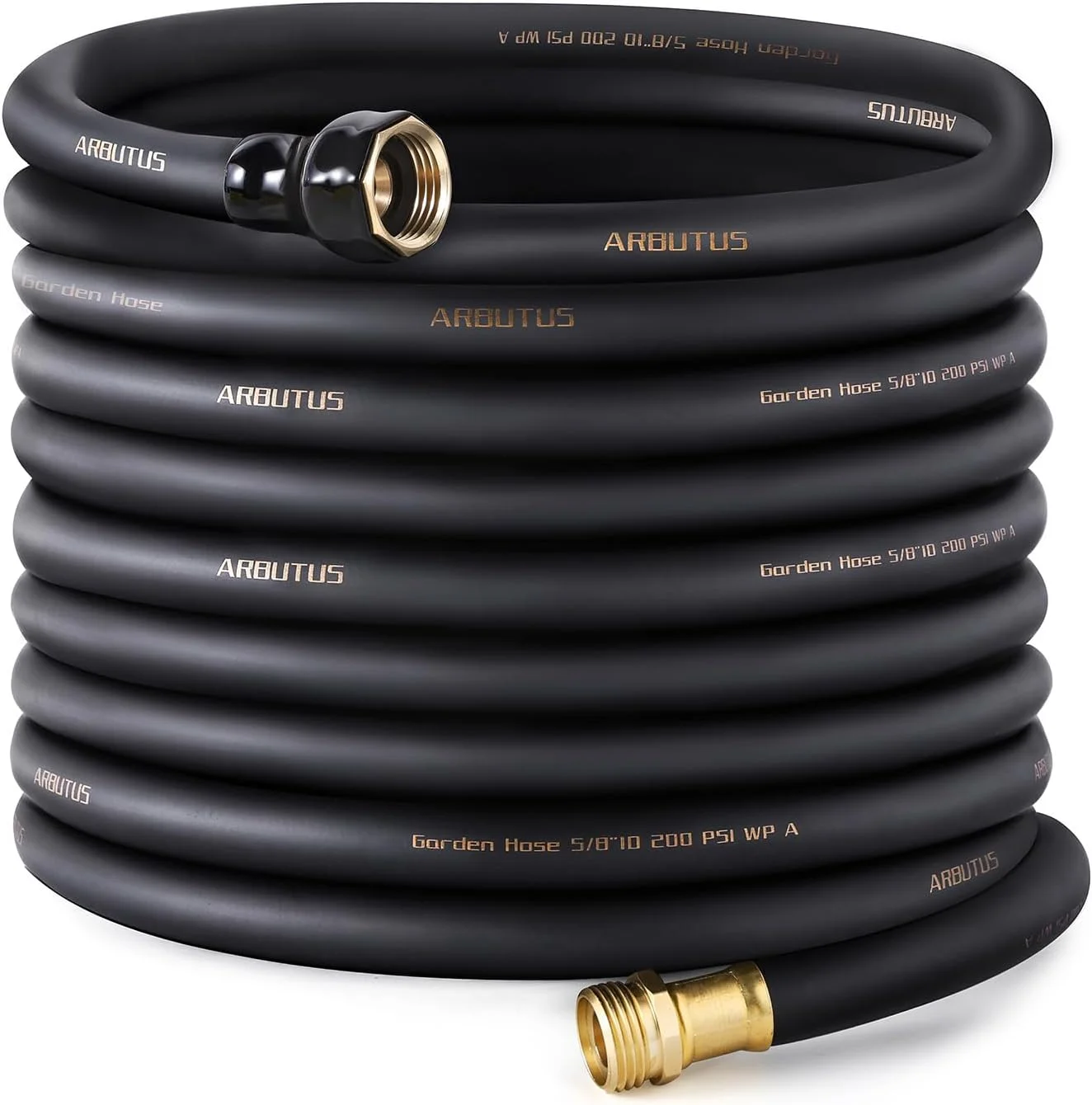 Hose 5/8 x 100ft, Brass Rubber Heavy Duty Water Hose 600 PSI Burst Pressure - Image 6
