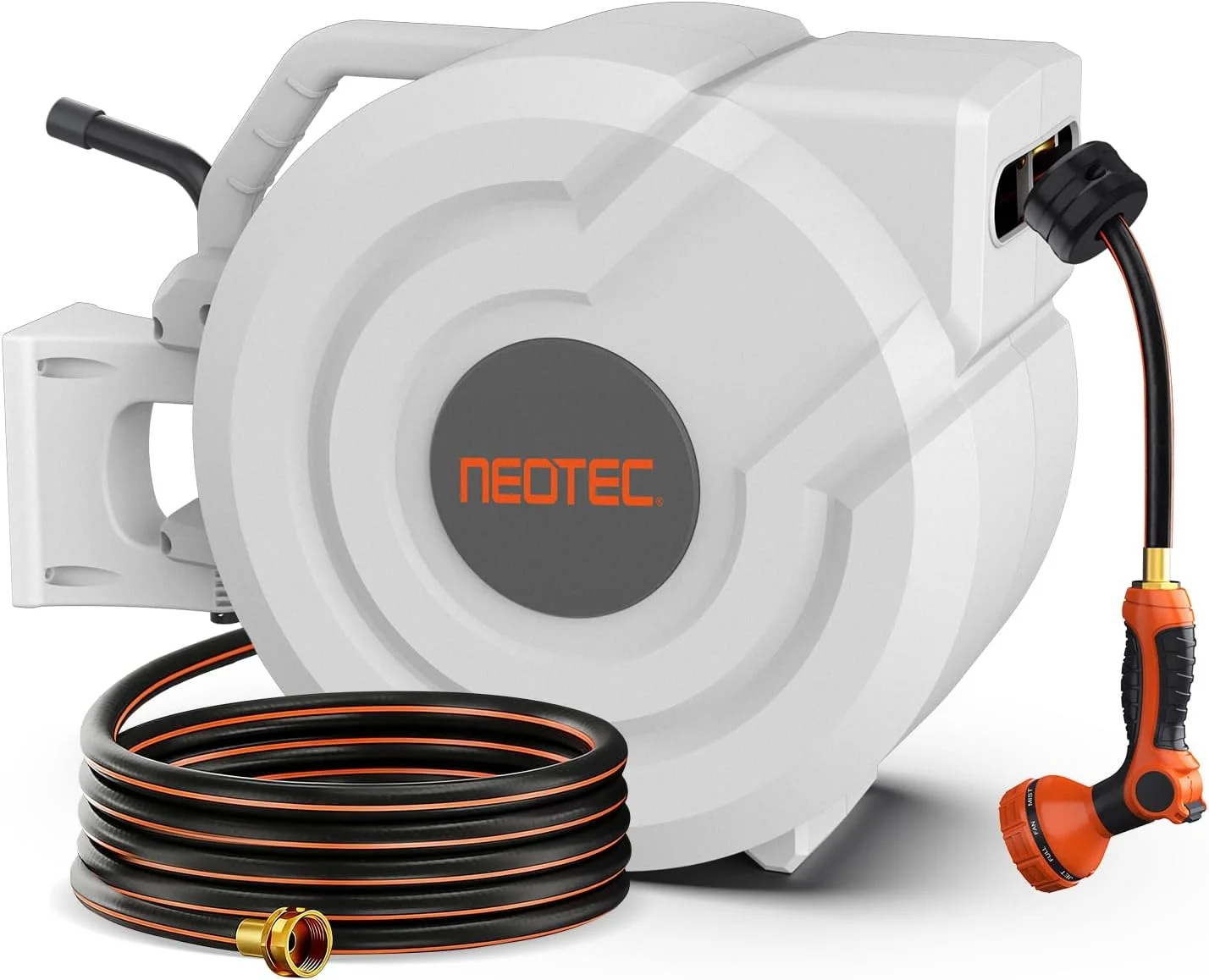 in 100ft Retractable Garden Hose Reel with Any-Length Lock Slow Auto Rewind Heavy Duty Water Hose Reel With - Image 3