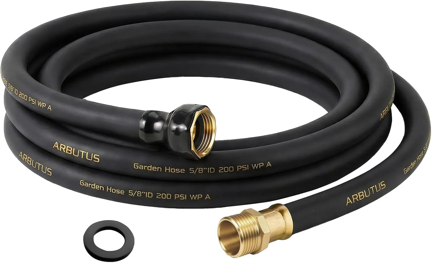 Hose 5/8 x 100ft, Brass Rubber Heavy Duty Water Hose 600 PSI Burst Pressure - Image 9