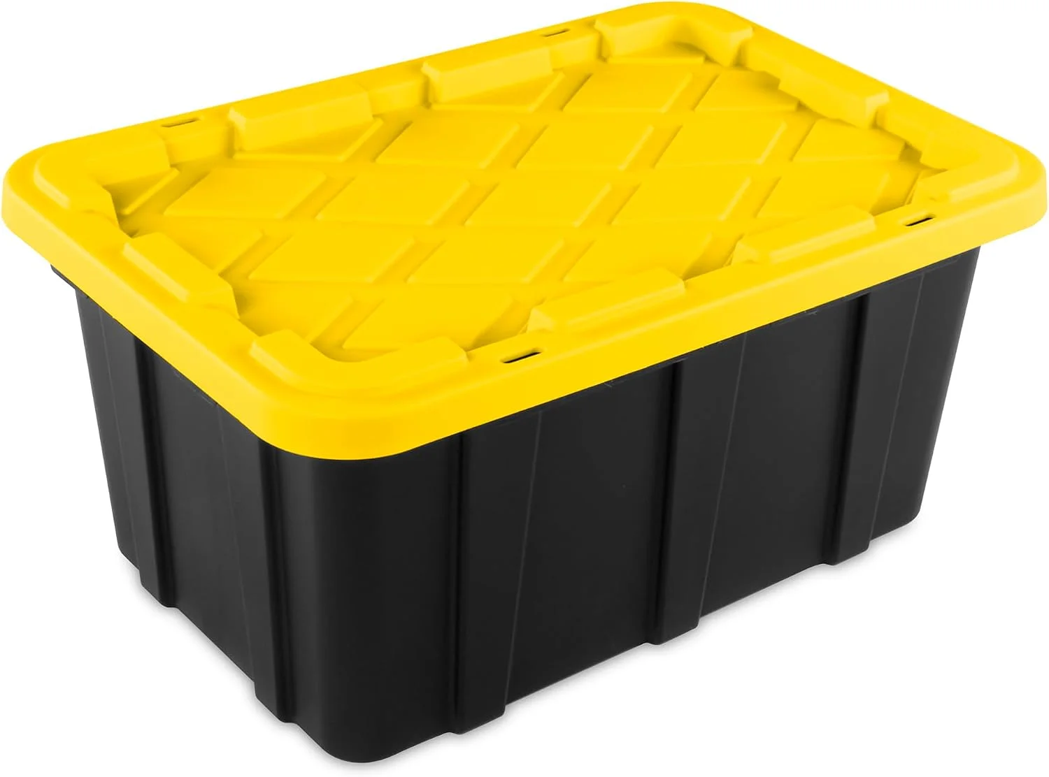 4-Pack 27 Gallon Industrial Storage Tote, Heavy-Duty Plastic Bins - Image 3