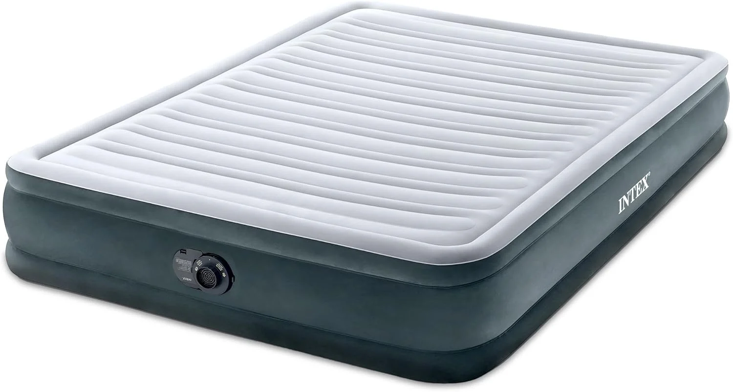 64417ED 22in Queen Dura-Beam Comfort Plush High-Rise Inflatable Air Mattress with Built in Pump for Travel and - Image 6