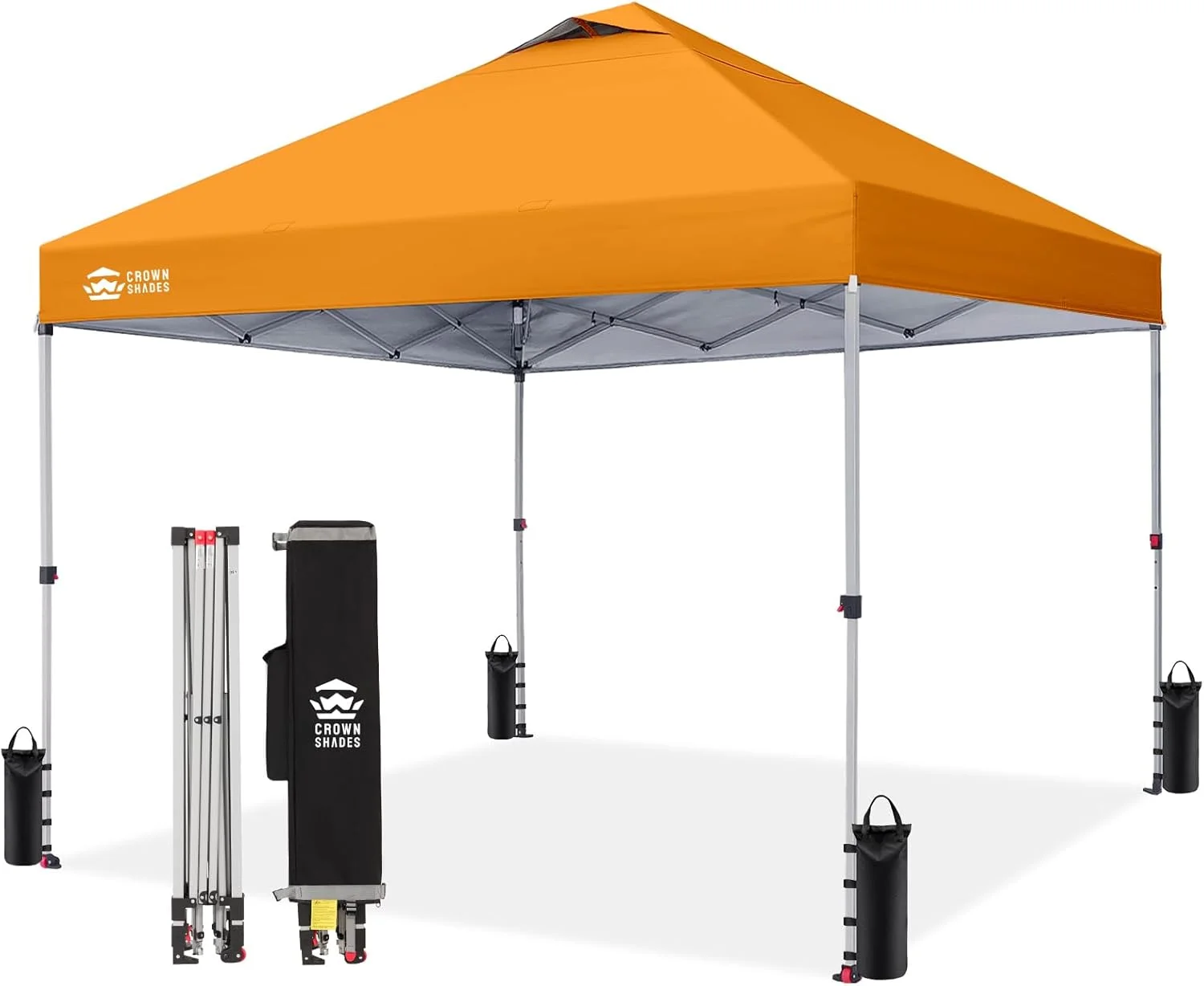 SHADES 10x10 Pop Up Canopy, Patented CenterLok One Push Tent Canopy, 8 Stakes, 4 Ropes (10x10 - Image 33