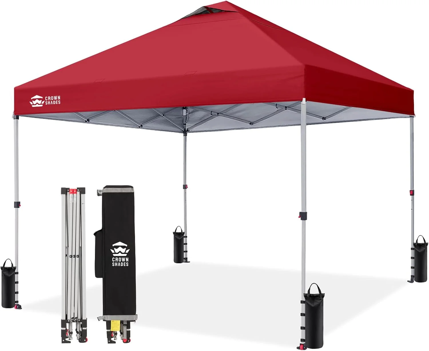 SHADES 10x10 Pop Up Canopy, Patented CenterLok One Push Tent Canopy, 8 Stakes, 4 Ropes (10x10 - Image 35