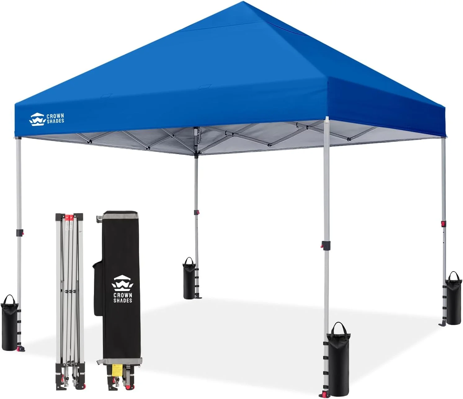 SHADES 10x10 Pop Up Canopy, Patented CenterLok One Push Tent Canopy, 8 Stakes, 4 Ropes (10x10 - Image 17