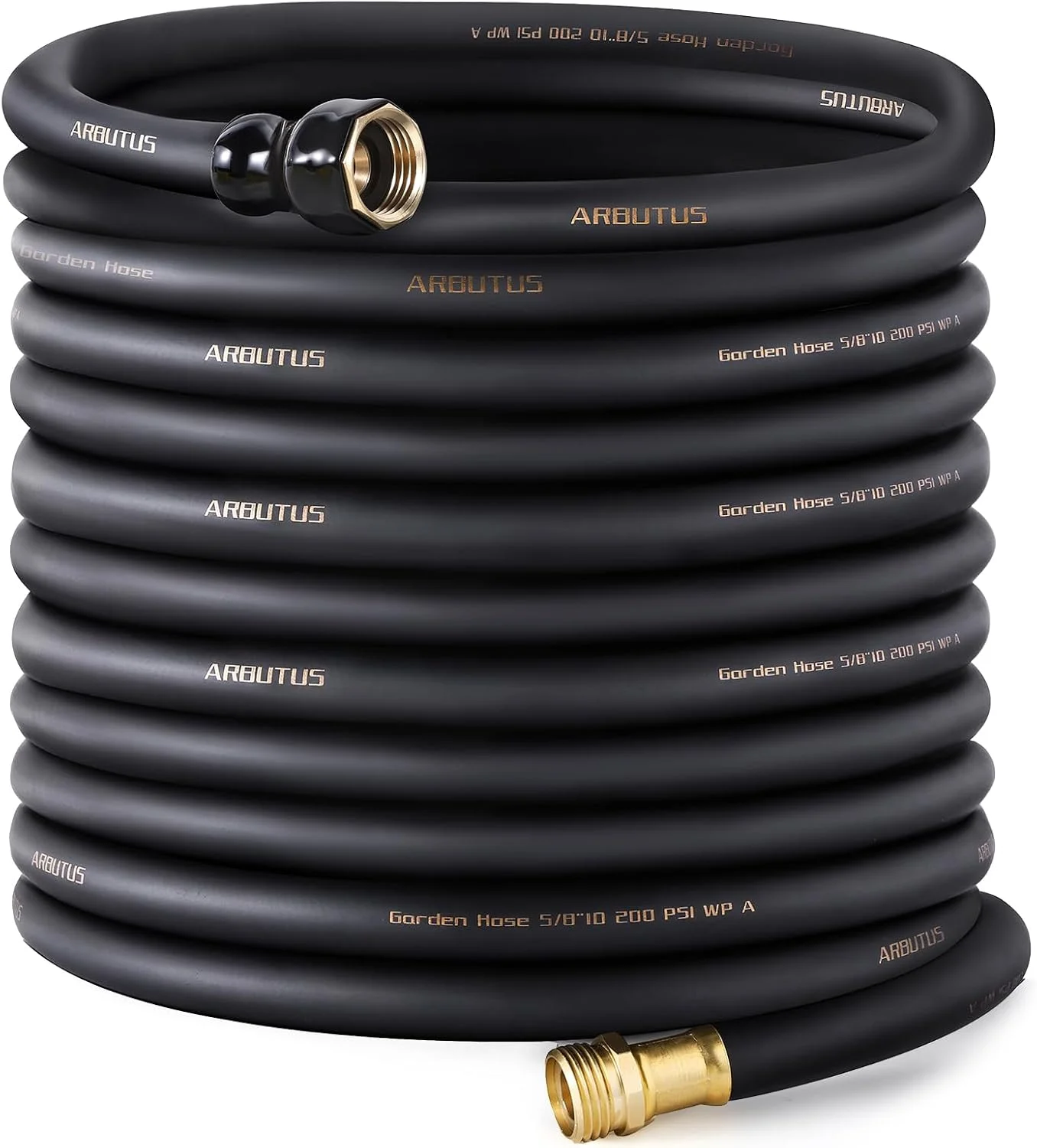 Hose 5/8 x 100ft, Brass Rubber Heavy Duty Water Hose 600 PSI Burst Pressure - Image 5