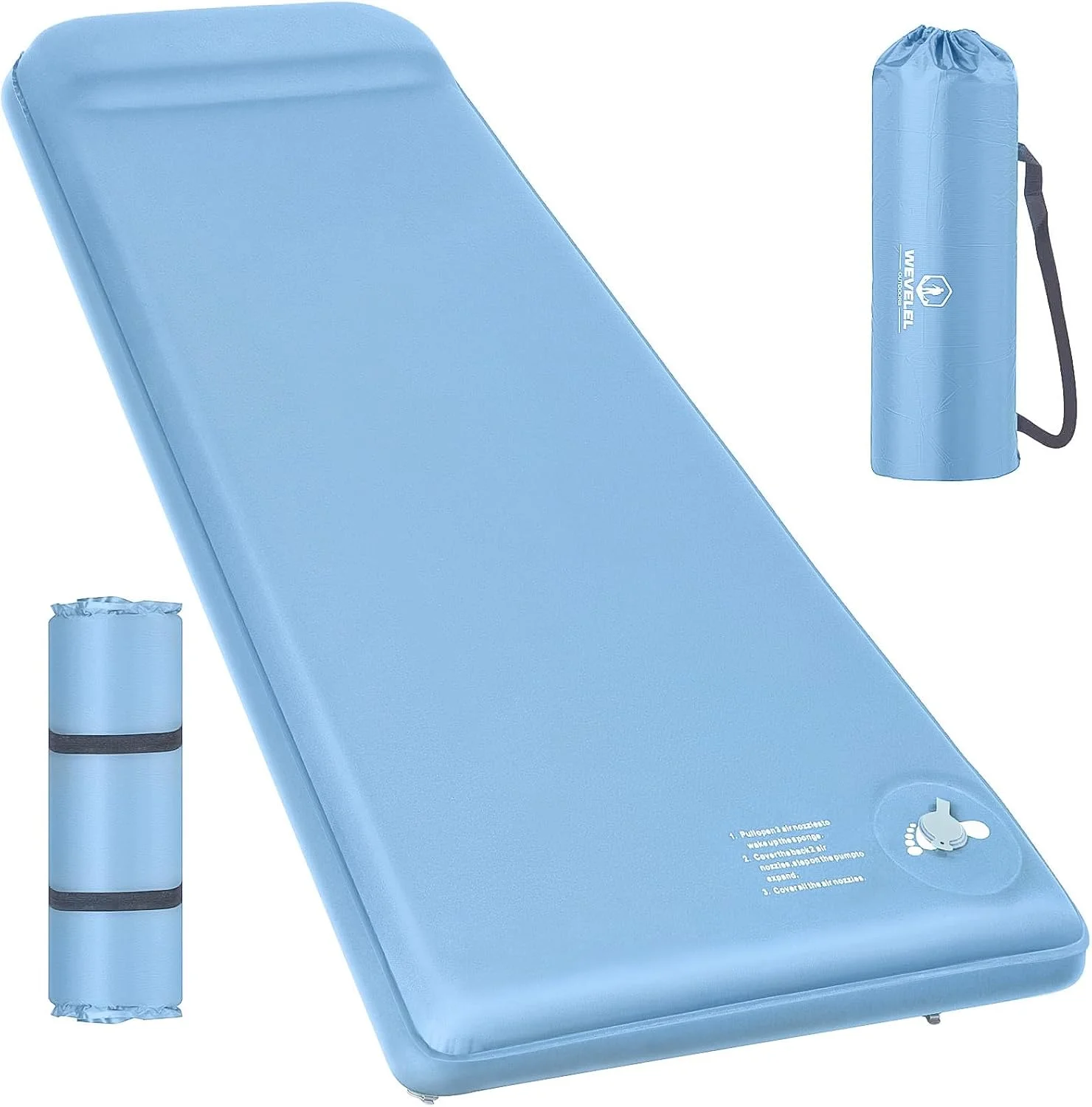 Memory Sleeping Pad, 3.1 Ultra-Thick Foam Sleeping Mats for Camping, 9.5 R-Value Insulated Camping Mattress Pad - Image 5