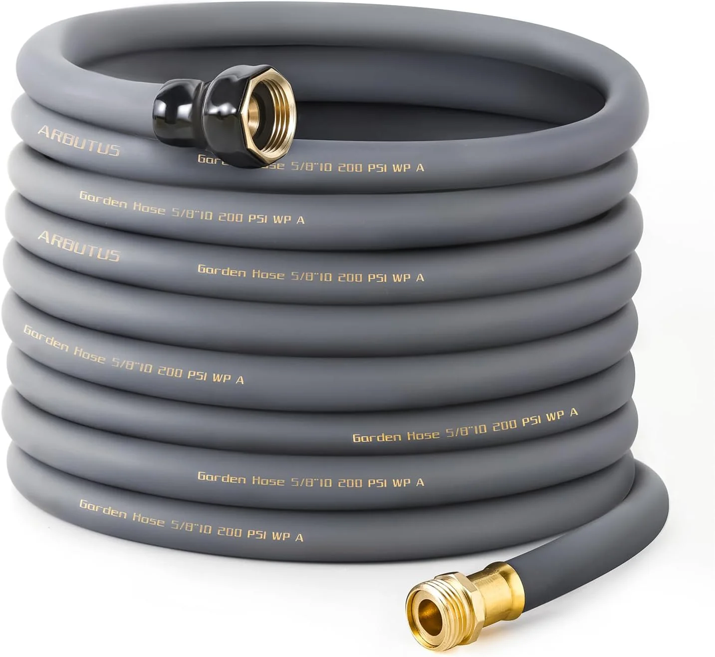 Hose 5/8 x 100ft, Brass Rubber Heavy Duty Water Hose 600 PSI Burst Pressure - Image 8