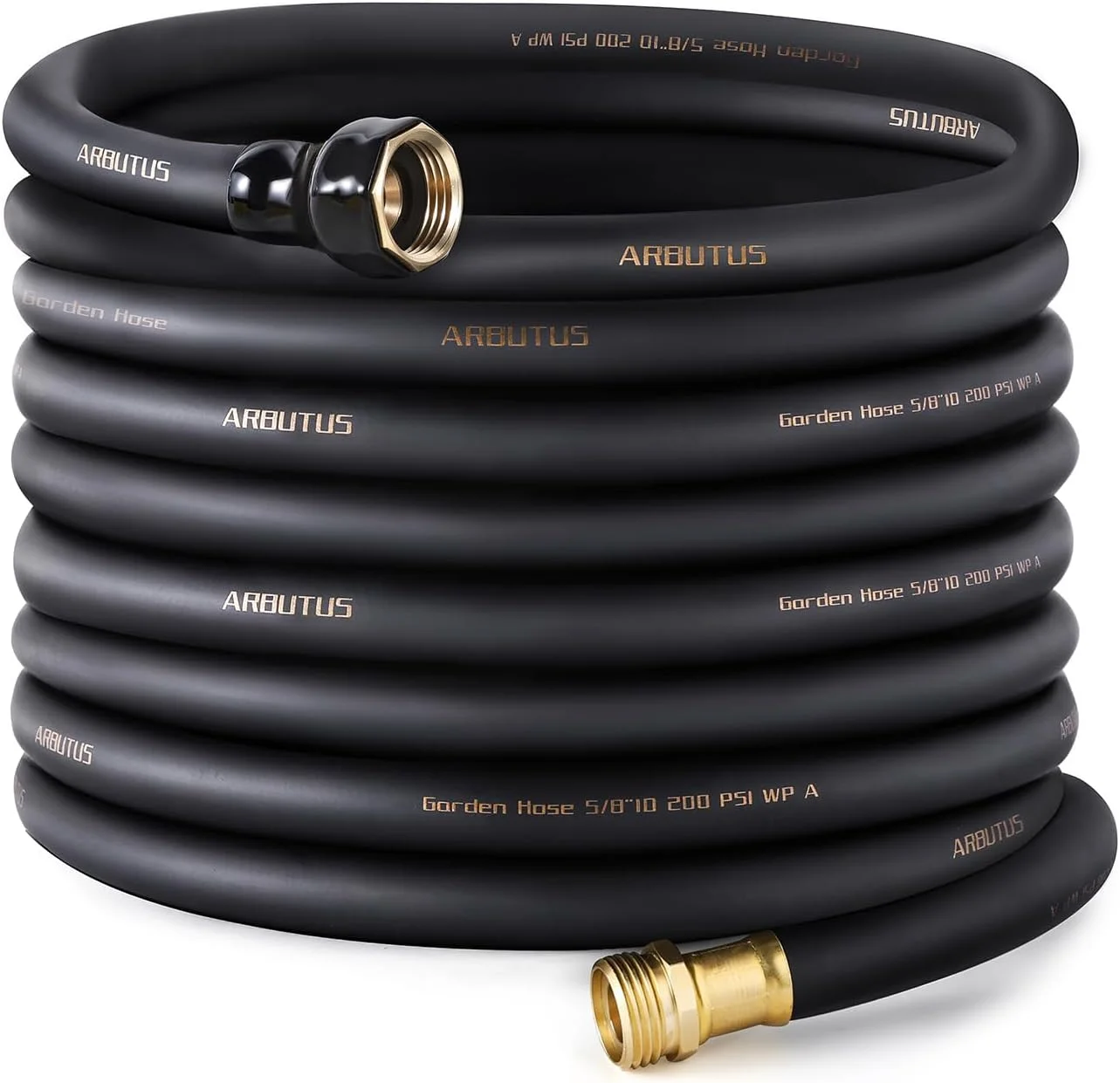 Hose 5/8 x 100ft, Brass Rubber Heavy Duty Water Hose 600 PSI Burst Pressure - Image 7