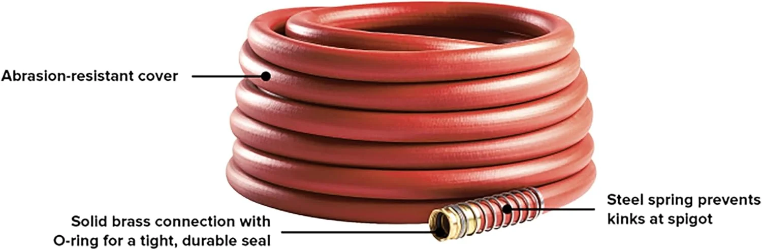 Pro Commercial 3/4 x 100' Heavy Duty Water Hose, Durable and Kink Resistant 100 ft Garden Hose - Image 7