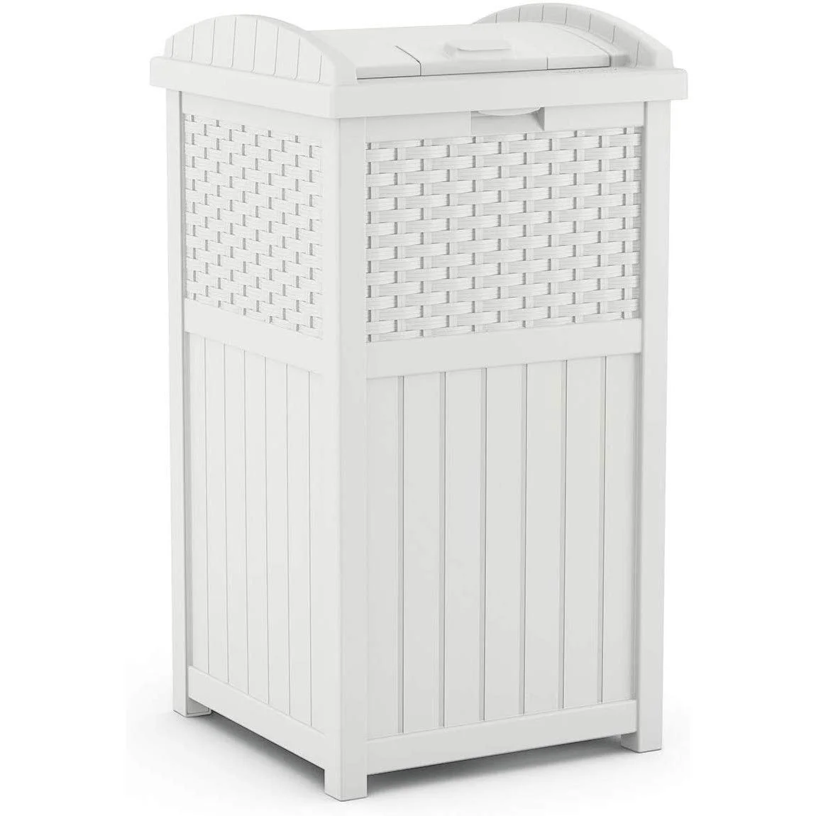 33 Gallon Commercial Outdoor Trashcan Hideaway with Lid for 30 to 33 Gallon Trash Bags for Garage, Backyard - Image 2