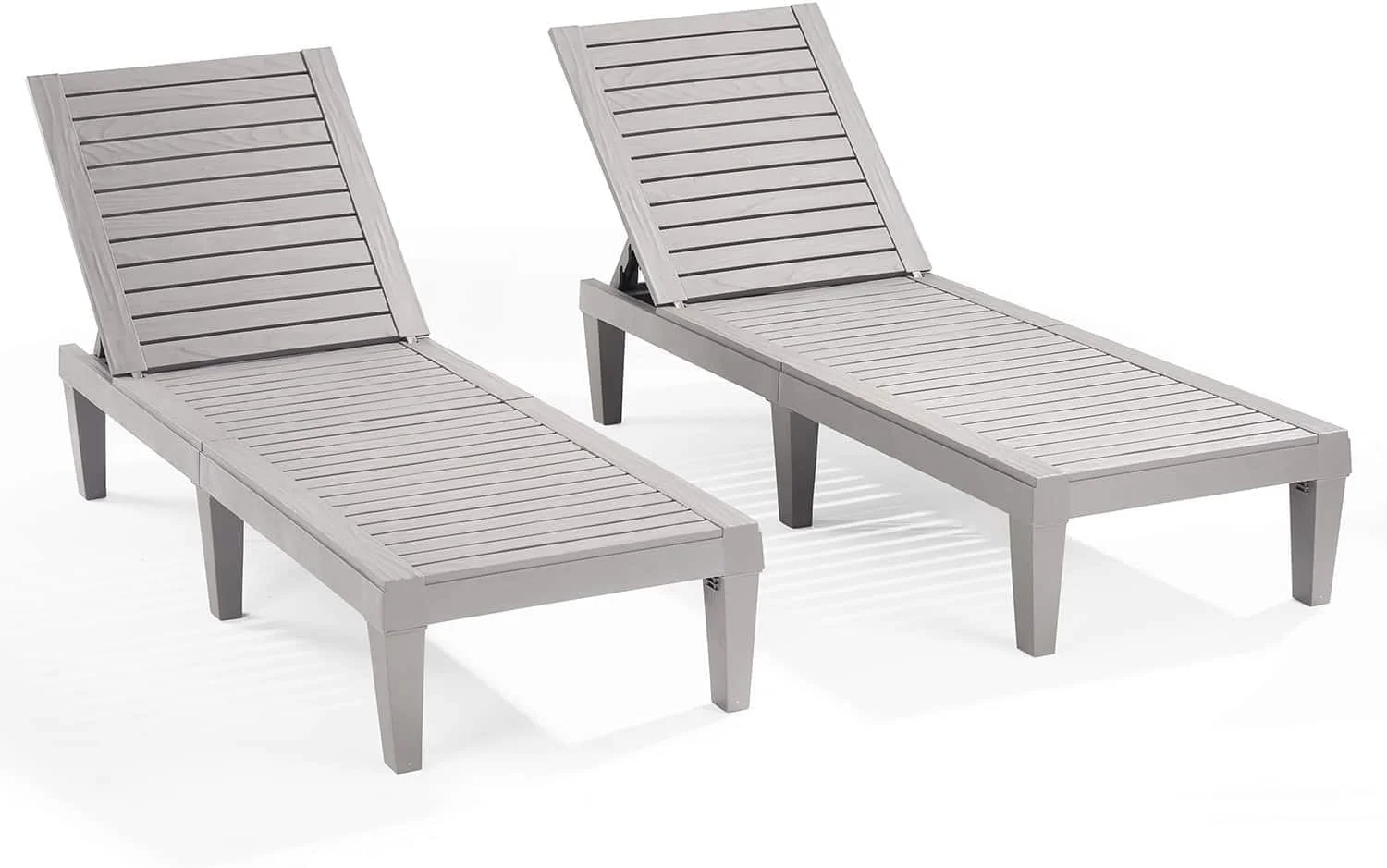 Lounge Chair Outdoor, Tanning Chair, Chaise Lounge Outdoor Set of 2, 5 Adjustable Positions - Image 11