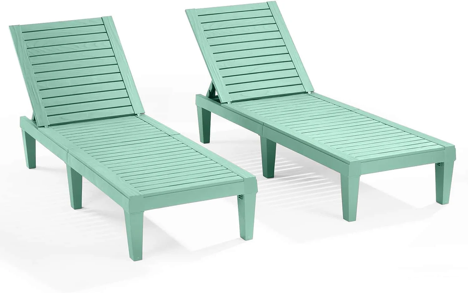 Lounge Chair Outdoor, Tanning Chair, Chaise Lounge Outdoor Set of 2, 5 Adjustable Positions - Image 16