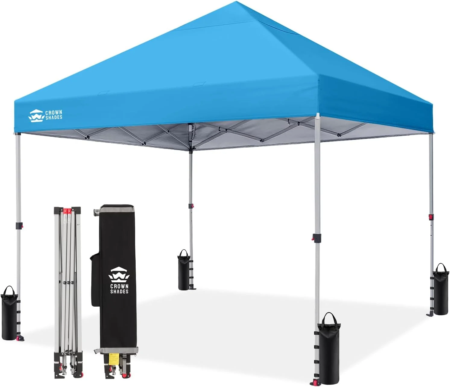 SHADES 10x10 Pop Up Canopy, Patented CenterLok One Push Tent Canopy, 8 Stakes, 4 Ropes (10x10 - Image 31