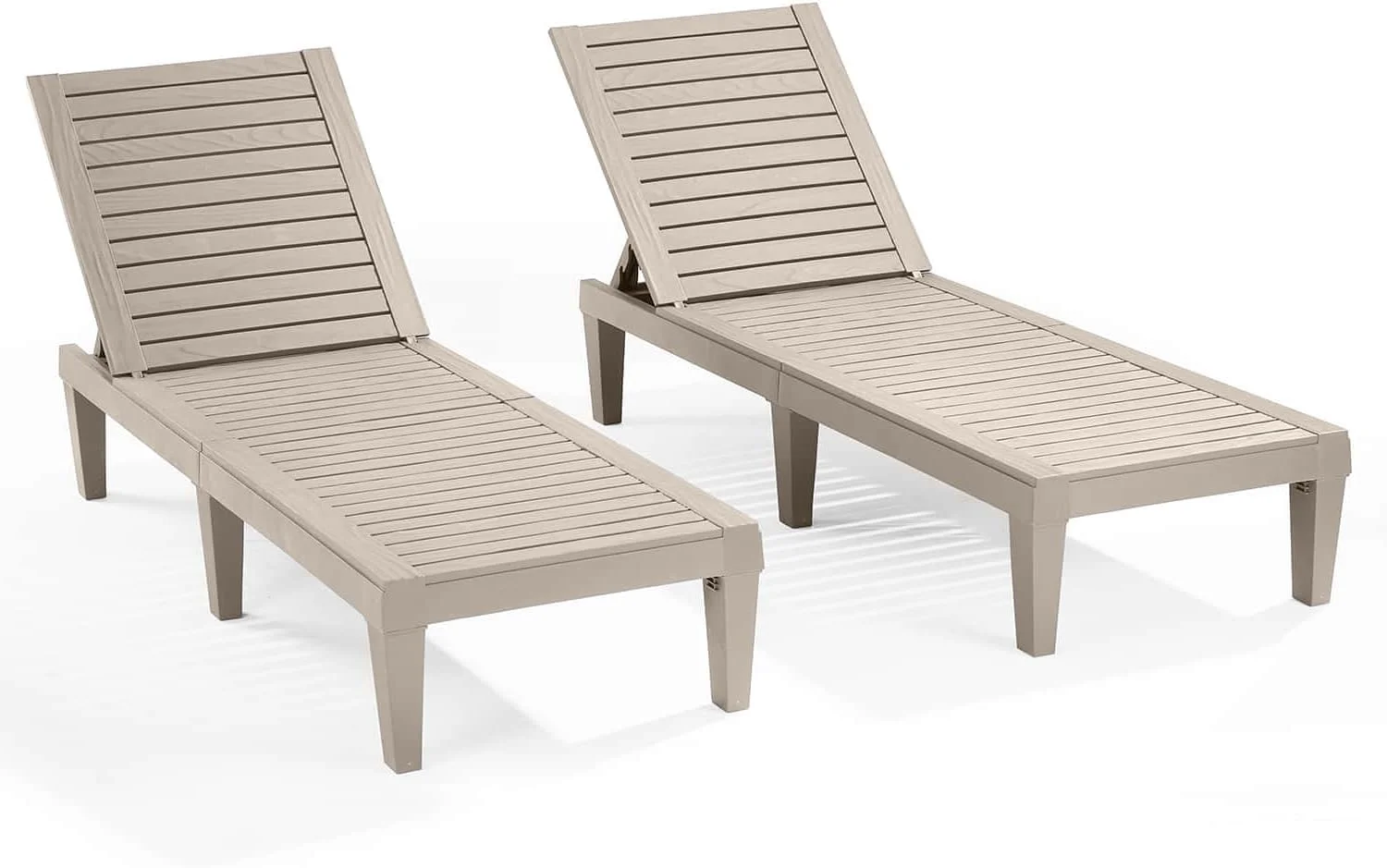 Lounge Chair Outdoor, Tanning Chair, Chaise Lounge Outdoor Set of 2, 5 Adjustable Positions - Image 18