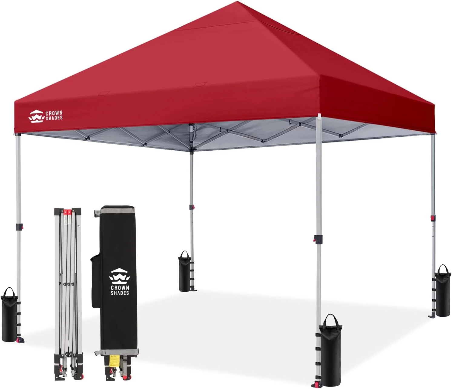 SHADES 10x10 Pop Up Canopy, Patented CenterLok One Push Tent Canopy, 8 Stakes, 4 Ropes (10x10 - Image 14