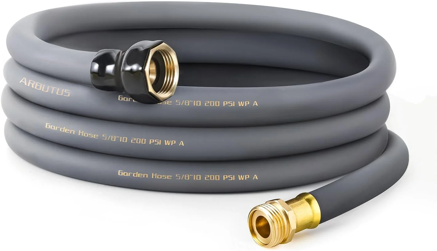 Hose 5/8 x 100ft, Brass Rubber Heavy Duty Water Hose 600 PSI Burst Pressure - Image 14