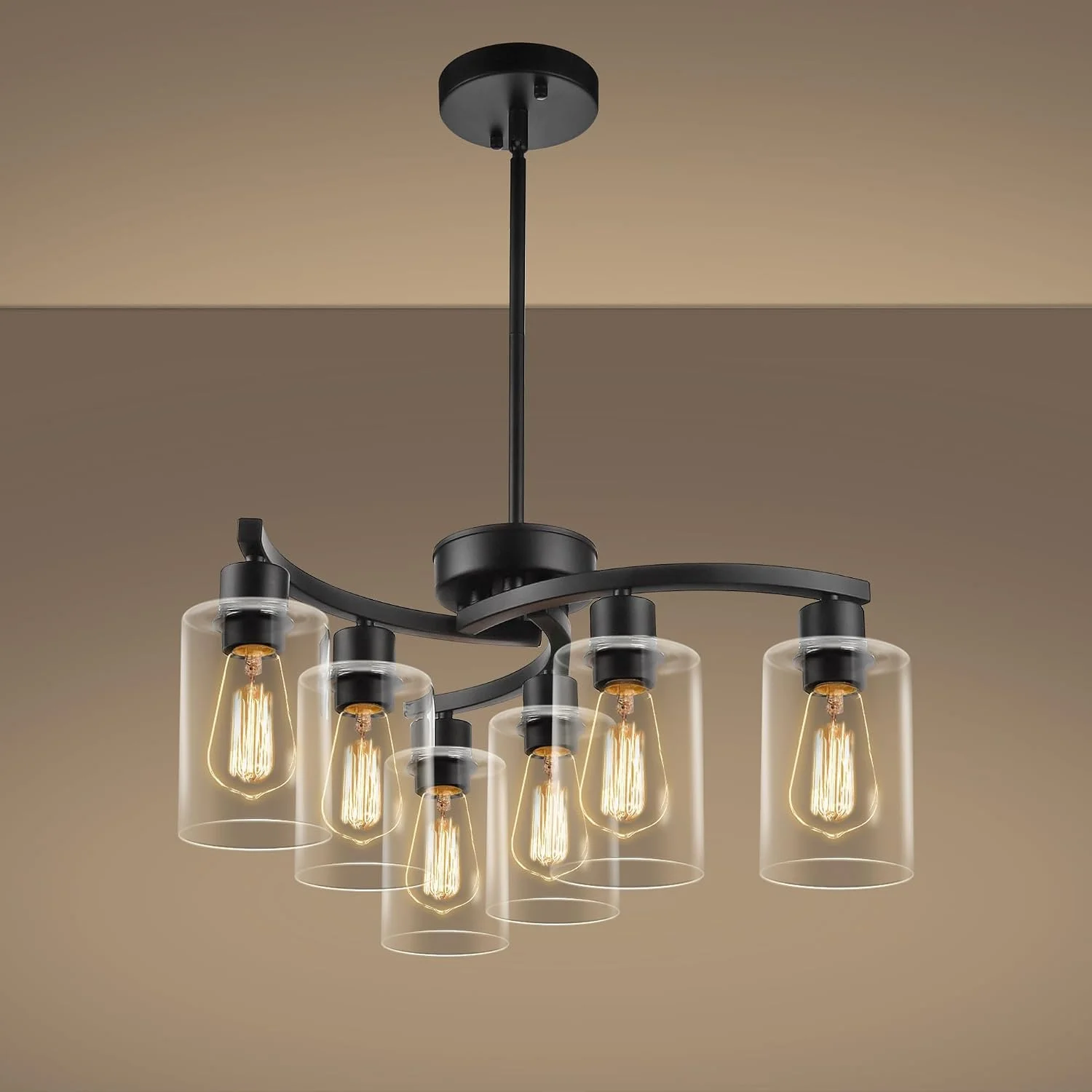 6 Light Modern Chandeliers for Dining Room - Image 6
