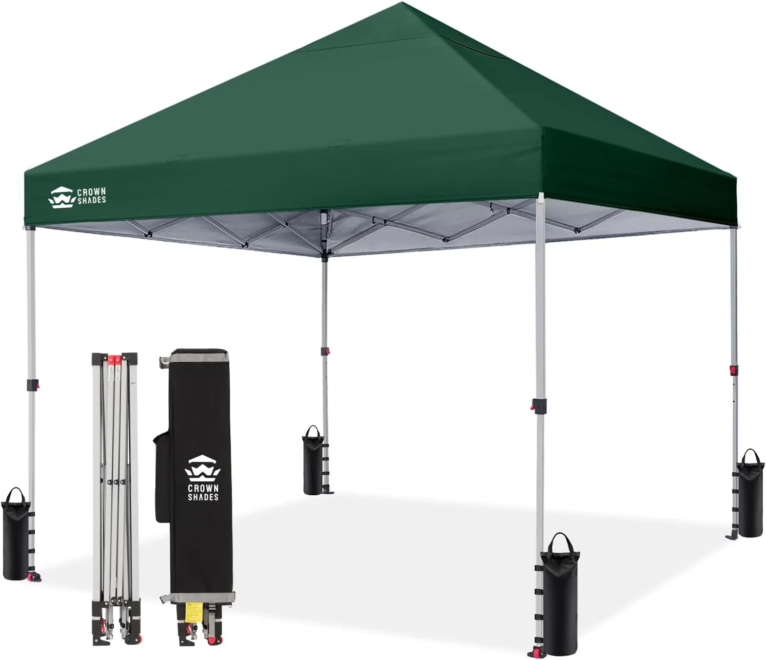 SHADES 10x10 Pop Up Canopy, Patented CenterLok One Push Tent Canopy, 8 Stakes, 4 Ropes (10x10 - Image 32