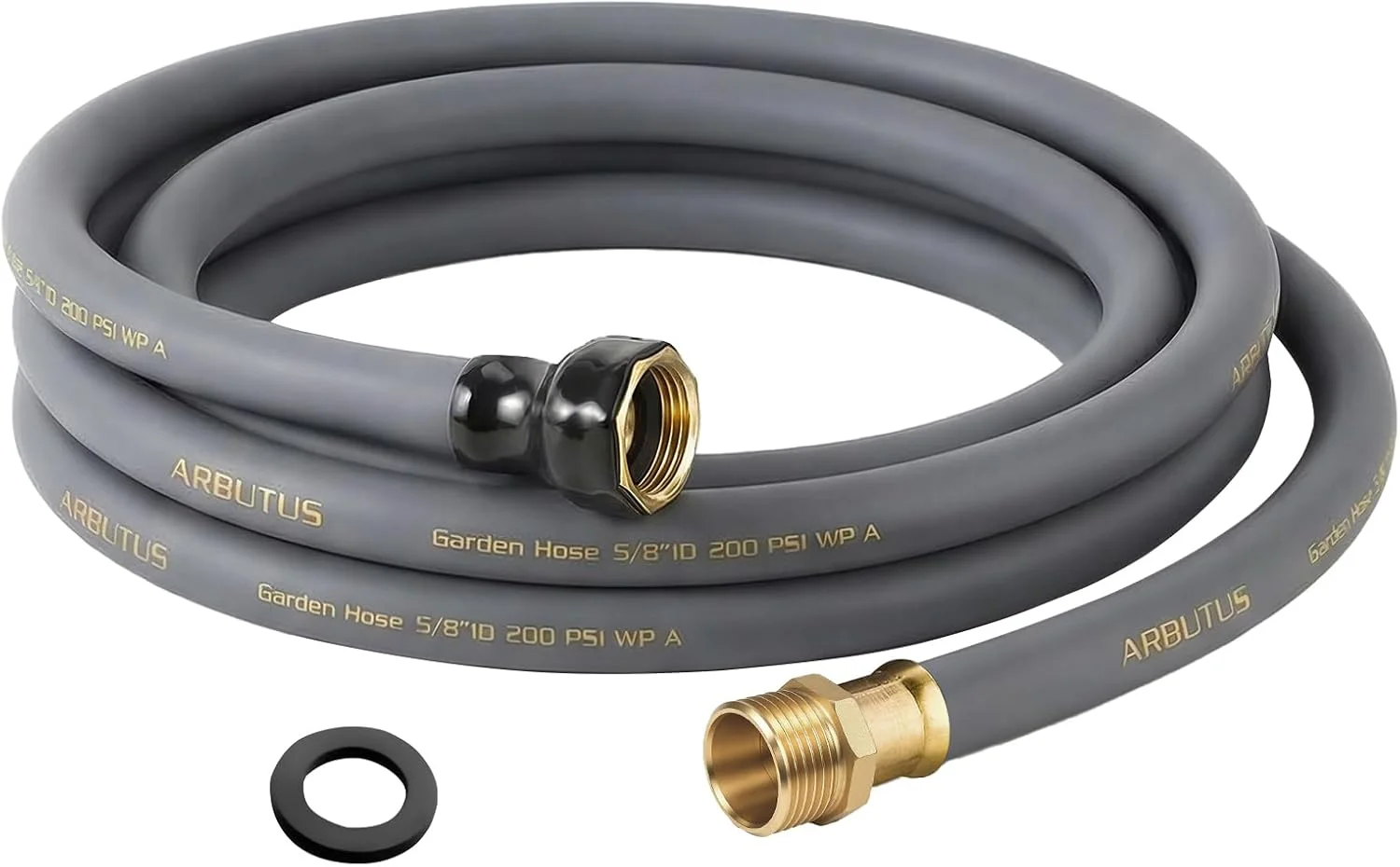Hose 5/8 x 100ft, Brass Rubber Heavy Duty Water Hose 600 PSI Burst Pressure - Image 10