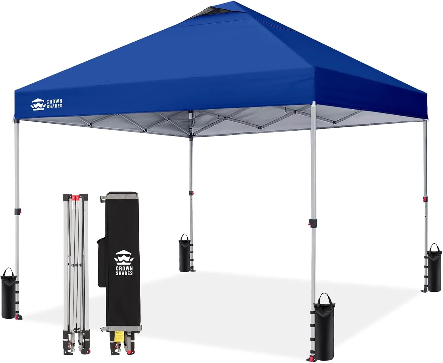 SHADES 10x10 Pop Up Canopy, Patented CenterLok One Push Tent Canopy, 8 Stakes, 4 Ropes (10x10 - Image 29