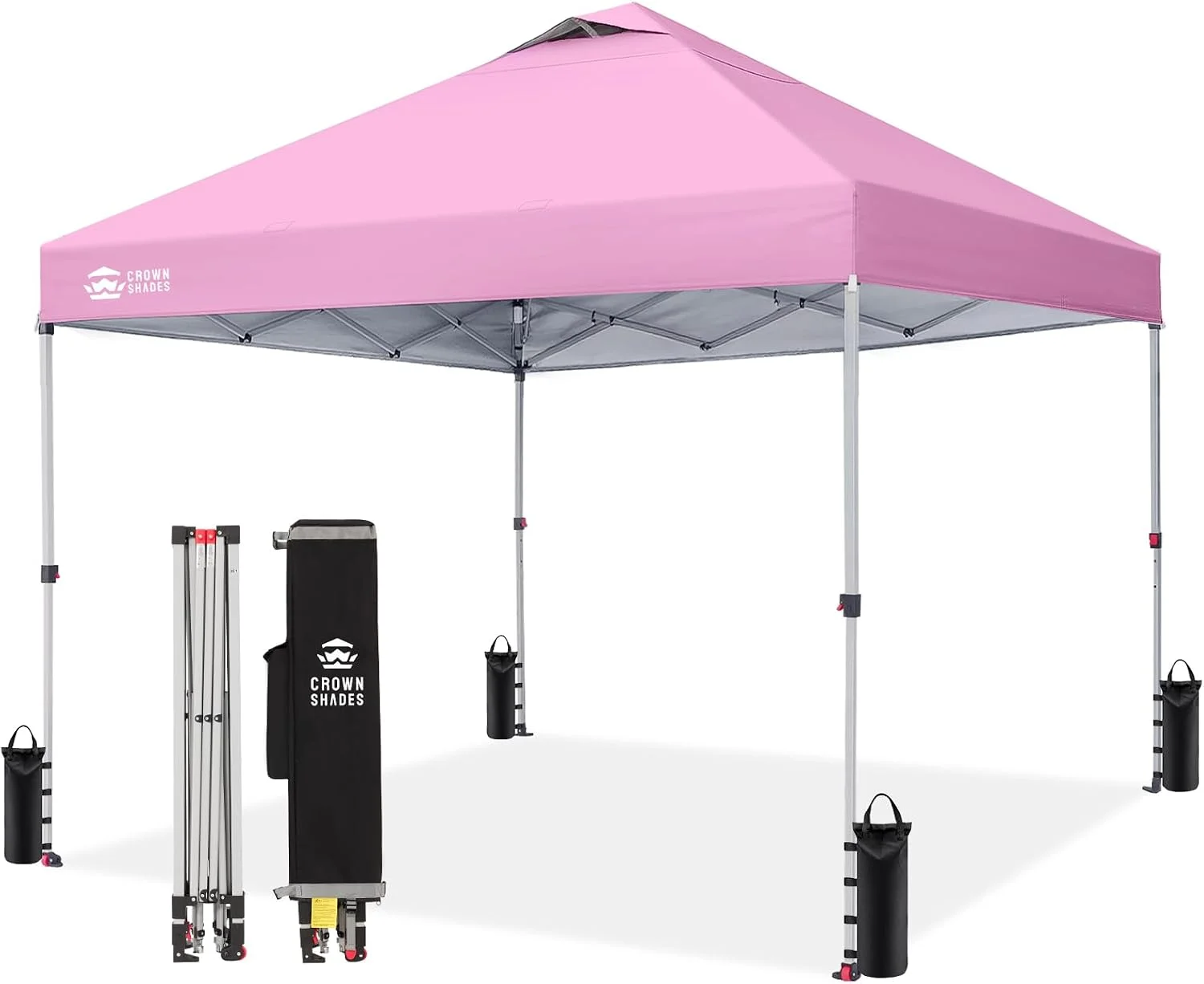 SHADES 10x10 Pop Up Canopy, Patented CenterLok One Push Tent Canopy, 8 Stakes, 4 Ropes (10x10 - Image 19