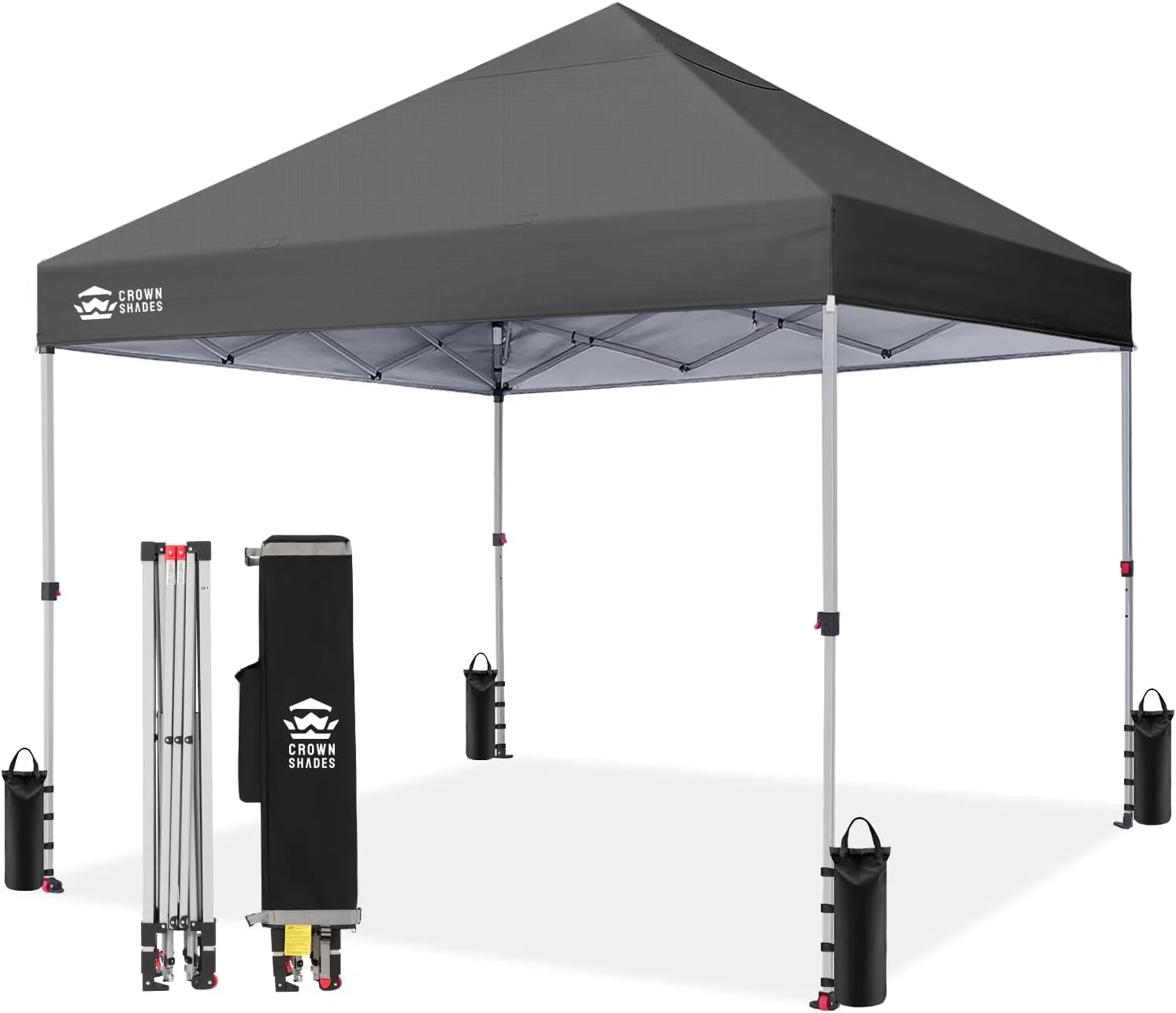 SHADES 10x10 Pop Up Canopy, Patented CenterLok One Push Tent Canopy, 8 Stakes, 4 Ropes (10x10 - Image 16
