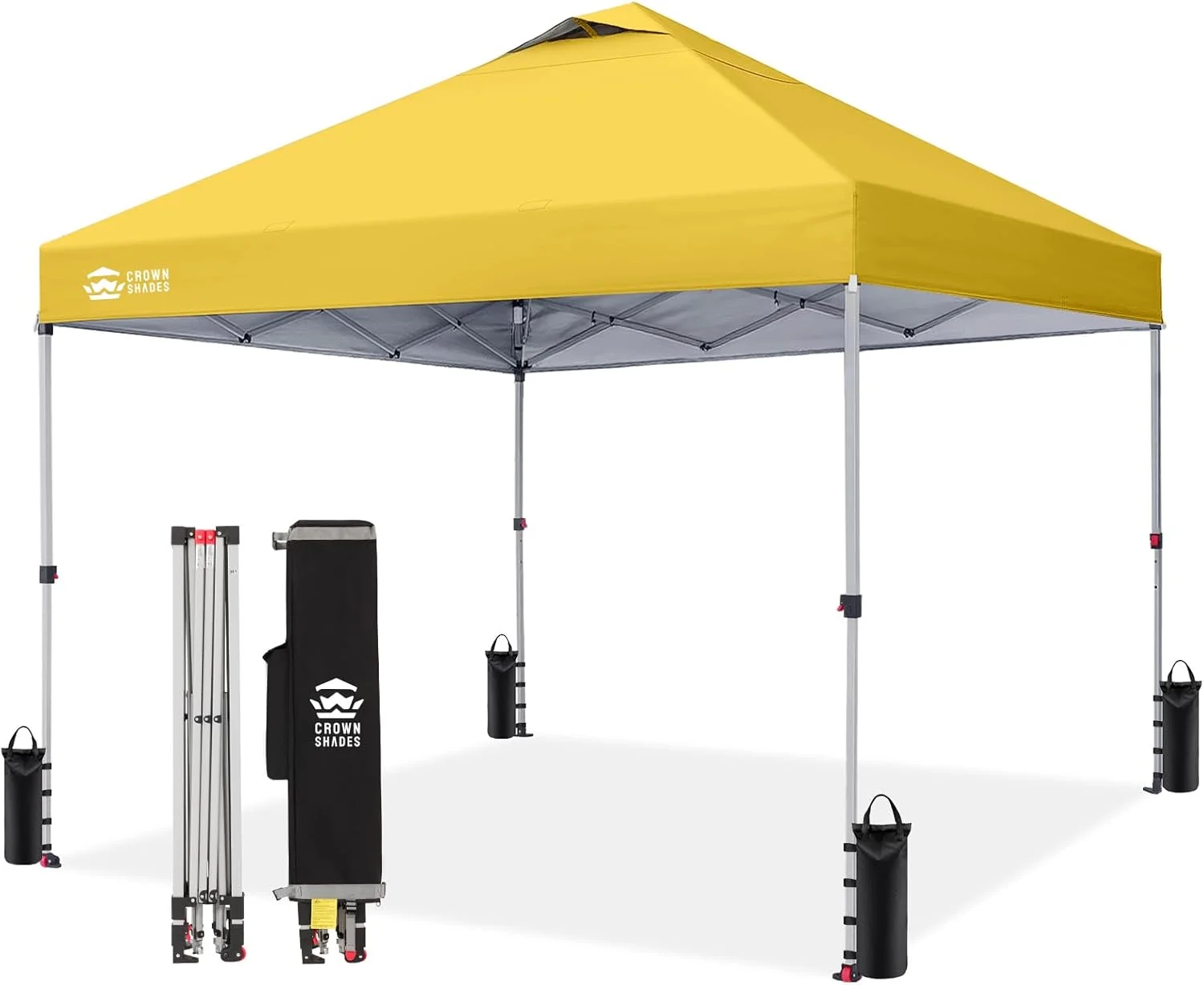 SHADES 10x10 Pop Up Canopy, Patented CenterLok One Push Tent Canopy, 8 Stakes, 4 Ropes (10x10 - Image 20