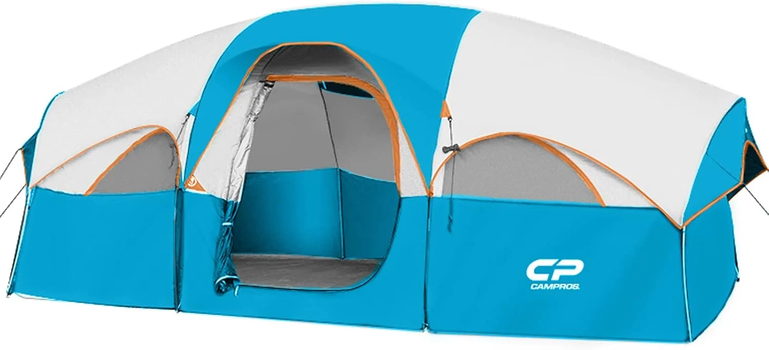 CP Tent 8 Person Camping Tents, Weather Resistant Family Tent, 5 Large Mesh Windows - Image 4