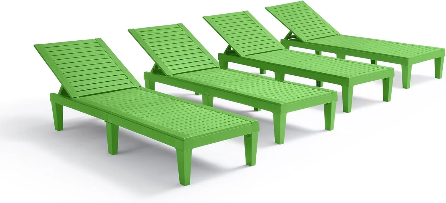 Lounge Chair Outdoor, Tanning Chair, Chaise Lounge Outdoor Set of 2, 5 Adjustable Positions - Image 33