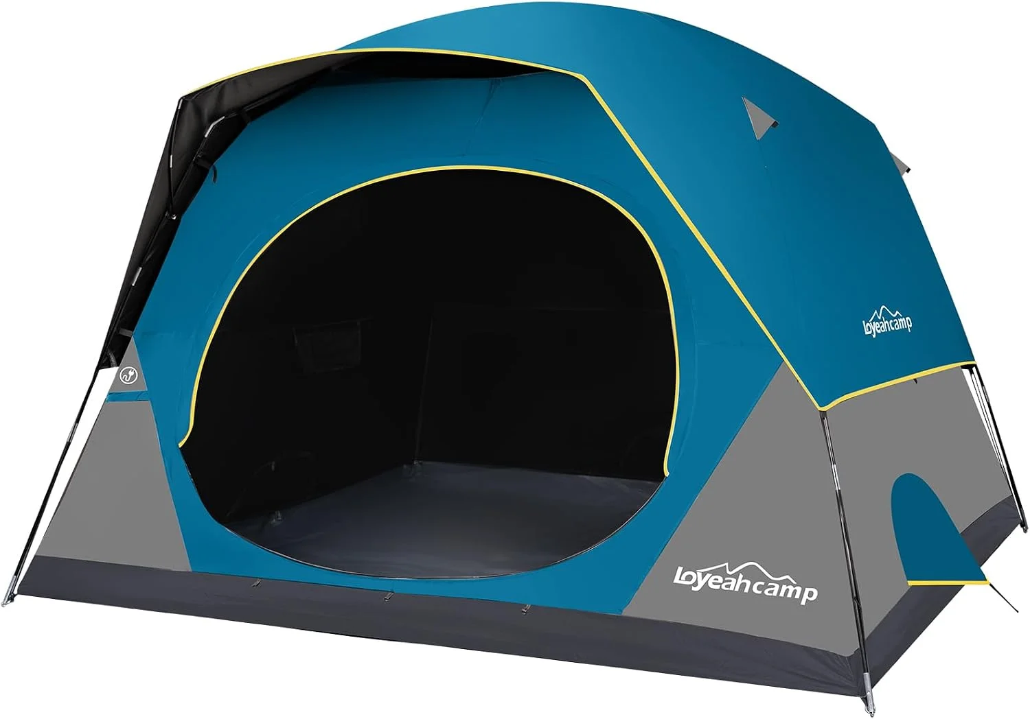 Tent 4/6 Person Blackout Camping Tent with Rainfly, Waterproof Portable Double Layer Family Dome Tent for - Image 6