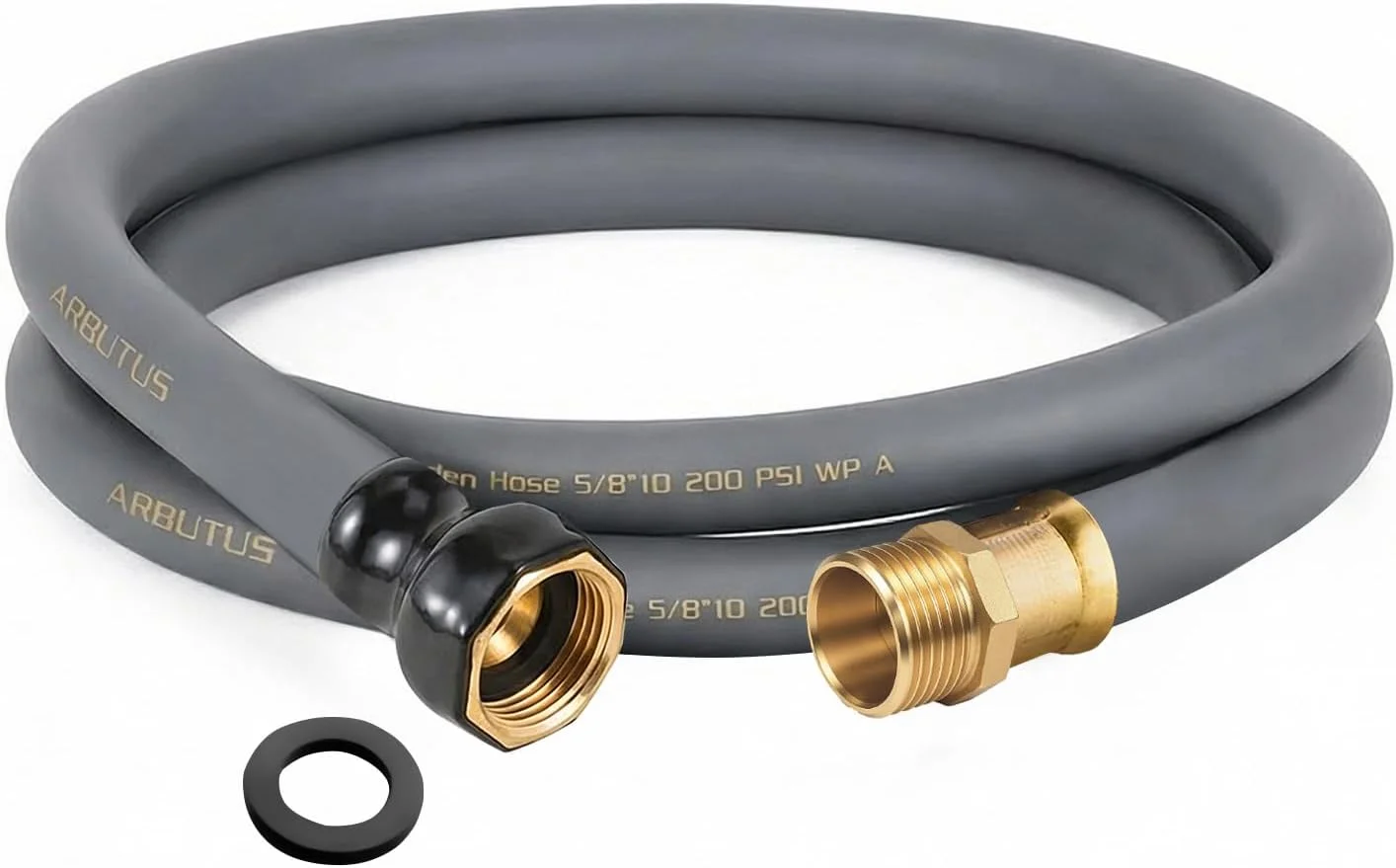 Hose 5/8 x 100ft, Brass Rubber Heavy Duty Water Hose 600 PSI Burst Pressure - Image 11