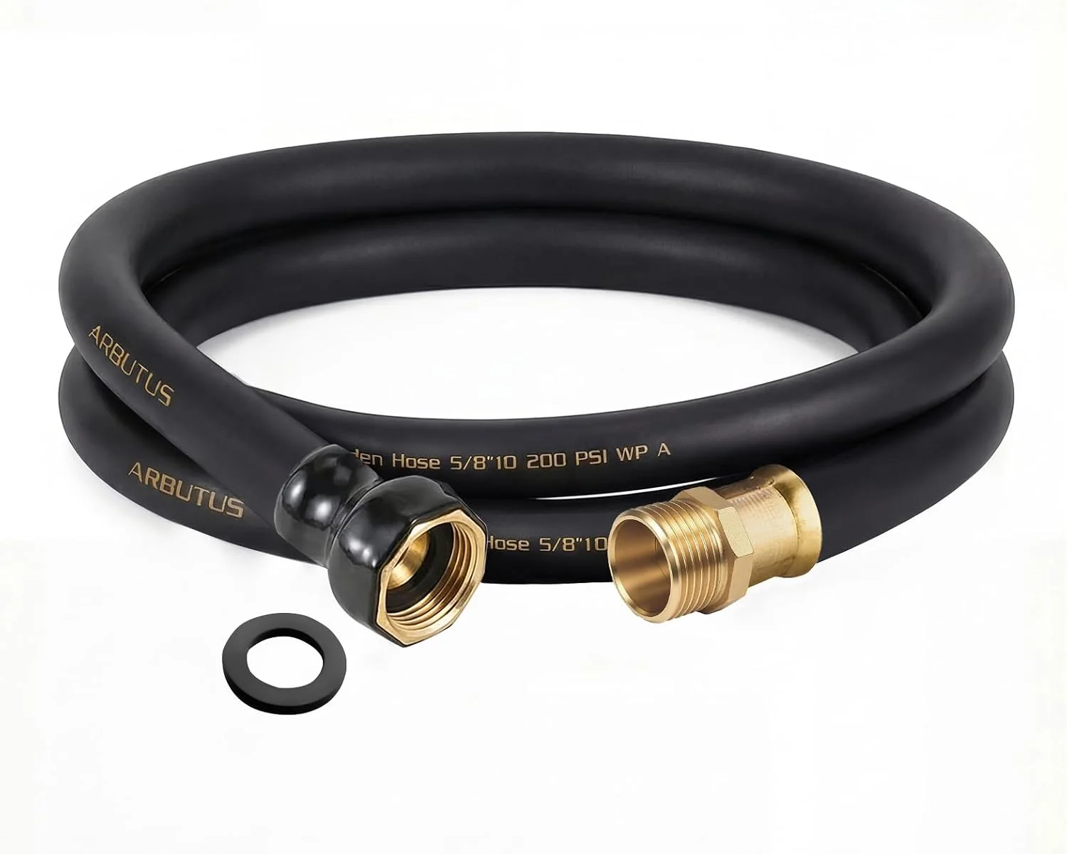 Hose 5/8 x 100ft, Brass Rubber Heavy Duty Water Hose 600 PSI Burst Pressure - Image 13