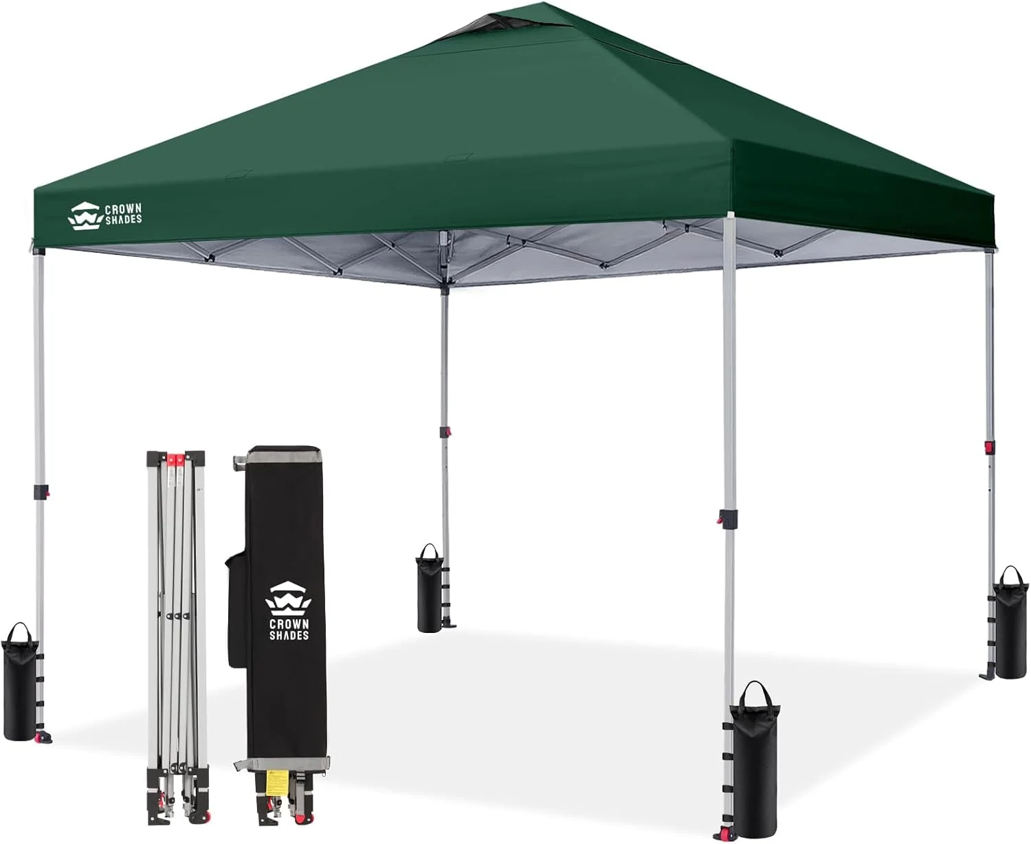 SHADES 10x10 Pop Up Canopy, Patented CenterLok One Push Tent Canopy, 8 Stakes, 4 Ropes (10x10 - Image 23