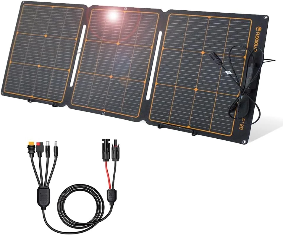 100W Portable Solar Panels Chargers with PD3.0 USB-C, QC3.0 USB-A and DC Outputs Foldable IP67 Waterproof - Image 4