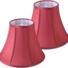 White Bell Lamp Shades Set of 2 Medium Shade 6.7``Top x 13``Bottom x 10``High(Spider) Traditional Lampshade for