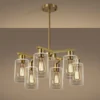 4-Light Modern Farmhouse Black Chandelier