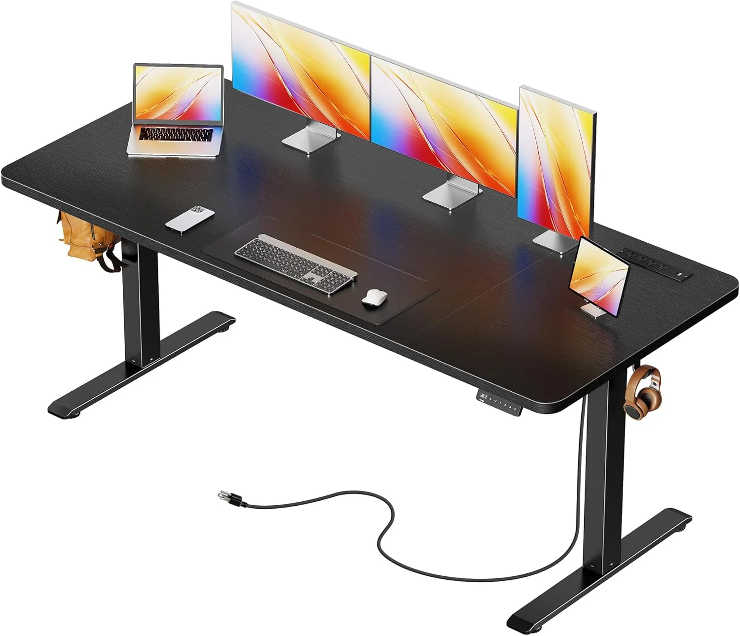 Electric Standing Desk with Power Outlets and USB-C Port, 47 X 24 Inch Height Adjustable Desk - Image 12