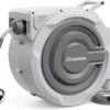 Retractable Garden Hose Reel 1/2x 110ft, UV Resistant Hose Reels, Any Length Lock 180?? Swivel