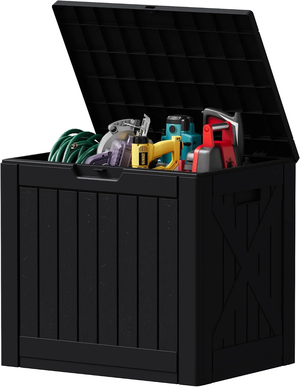 78 Gallon Deck Box, Waterproof Resin Outdoor Storage Box - Image 22
