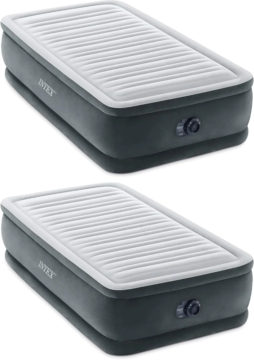 64417ED 22in Queen Dura-Beam Comfort Plush High-Rise Inflatable Air Mattress with Built in Pump for Travel and - Image 3