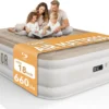 Air Mattress with Built-in Pump, Comfortable Self-Inflating Air Mattress with High-Speed Pump, 18 Twin XL)