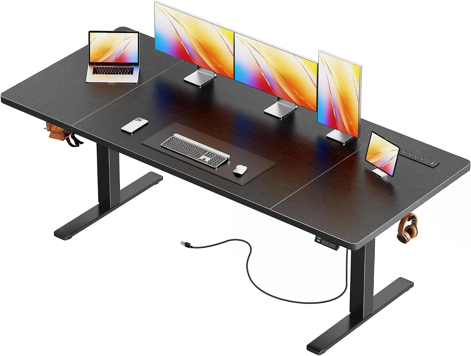 Electric Standing Desk with Power Outlets and USB-C Port, 47 X 24 Inch Height Adjustable Desk - Image 8