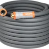 Flexible Garden Hose 5/8 x 75ft, 360?? Swivel Handle, Burst 600 PSI, 75 Foot Heavy Duty Water Hose for